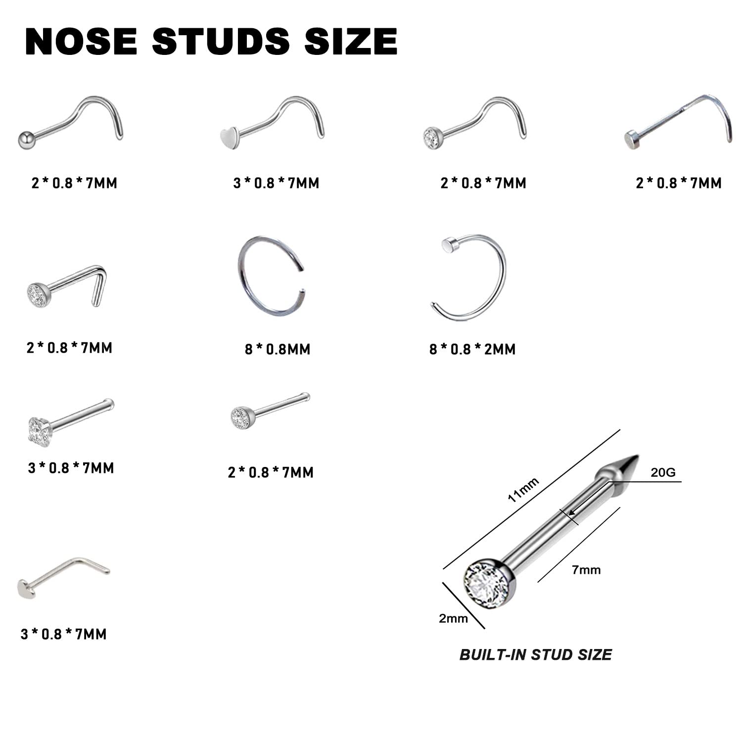 Pistola de perforación nasal DIEWEISIMI, desechable y práctica.
