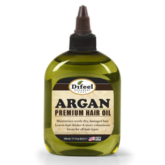 Difeel Aceite de Argán en bote de 7,1 onzas para hidratación diaria del cabello.