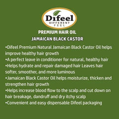 Difeel Aceite de Castor Jamaicano Negro aporta hidratación al cabello.