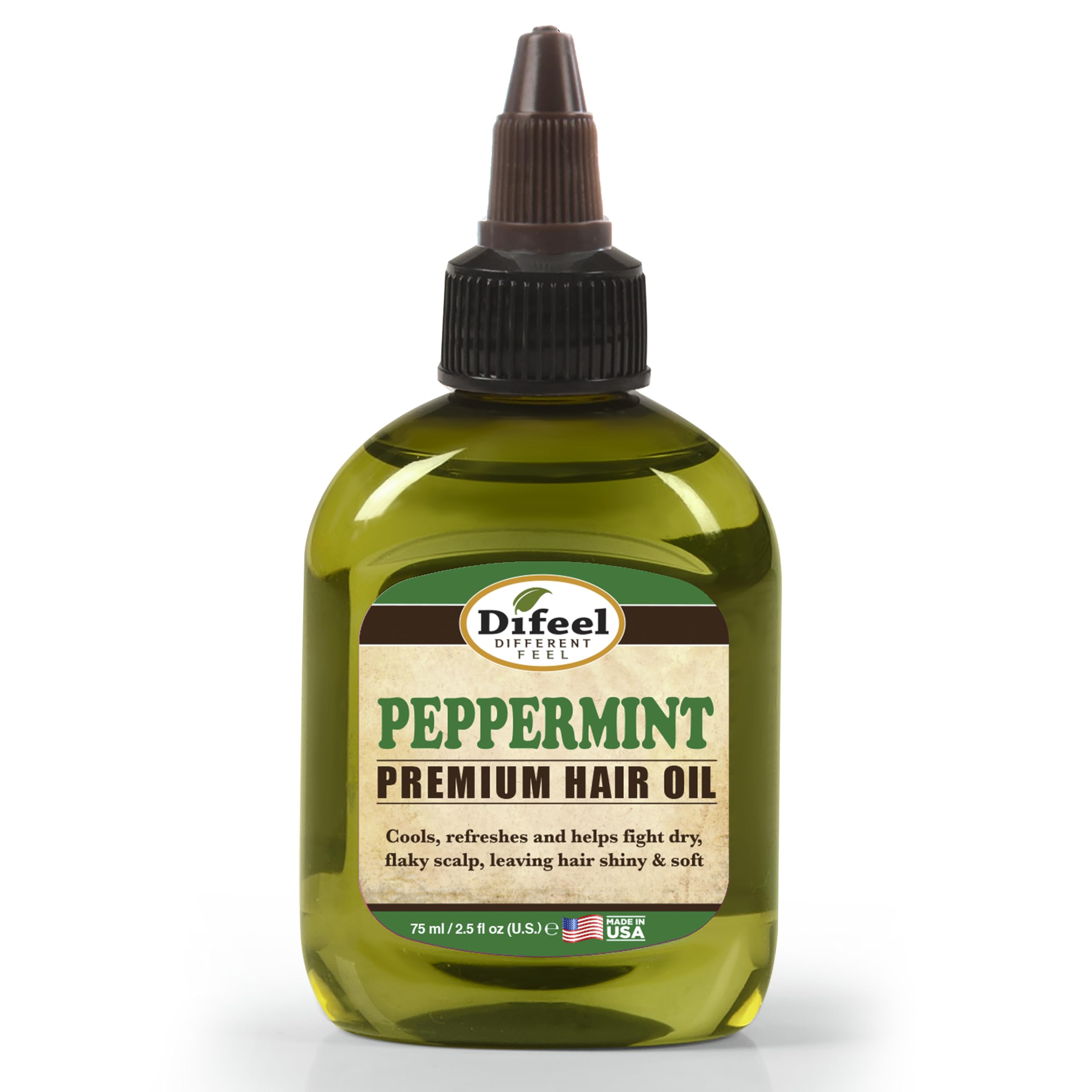 Difeel Aceite de Menta para cabello, aplicación suave y beneficios inmediatos