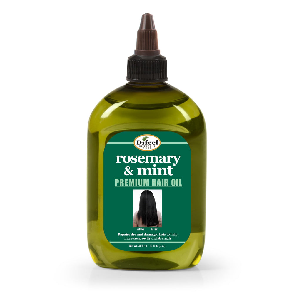 Aceite de Difeel romero-menta en botella grande para cabello saludable