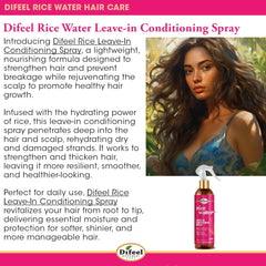 Difeel spray acondicionador sin enjuague para cabello seco.