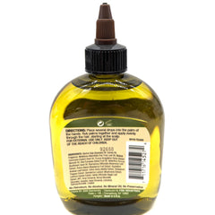 Difeel aplicación de aceite capilar en raíces para nutrición suave.