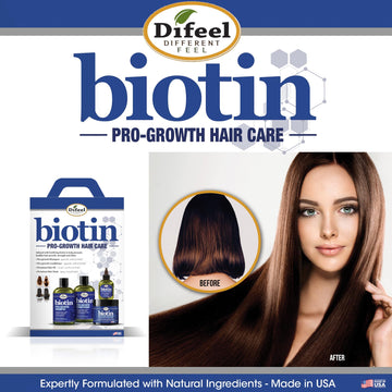 Difeel Biotin Hair Oil empaque práctico para almacenamiento