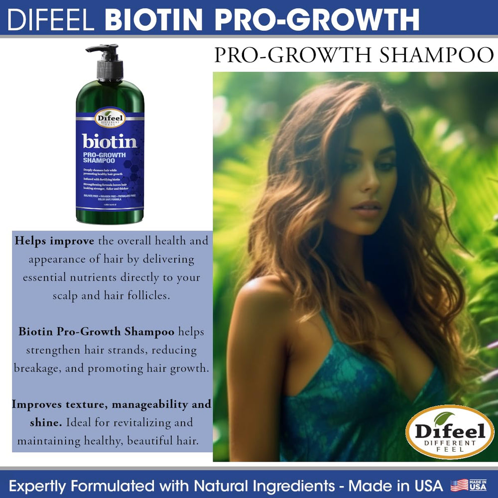Difeel Biotin Pro-Growth Spray Sans Rinçage – soin rapide nourrissant