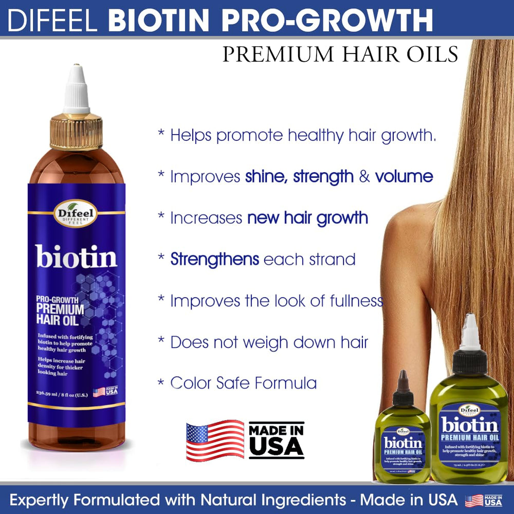 Difeel Biotin Progrowth, brillo suave en el cabello tras uso.