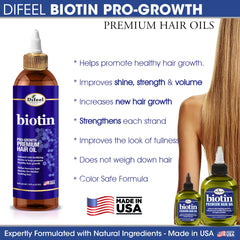 Difeel Biotin Progrowth, brillo suave en el cabello tras uso.