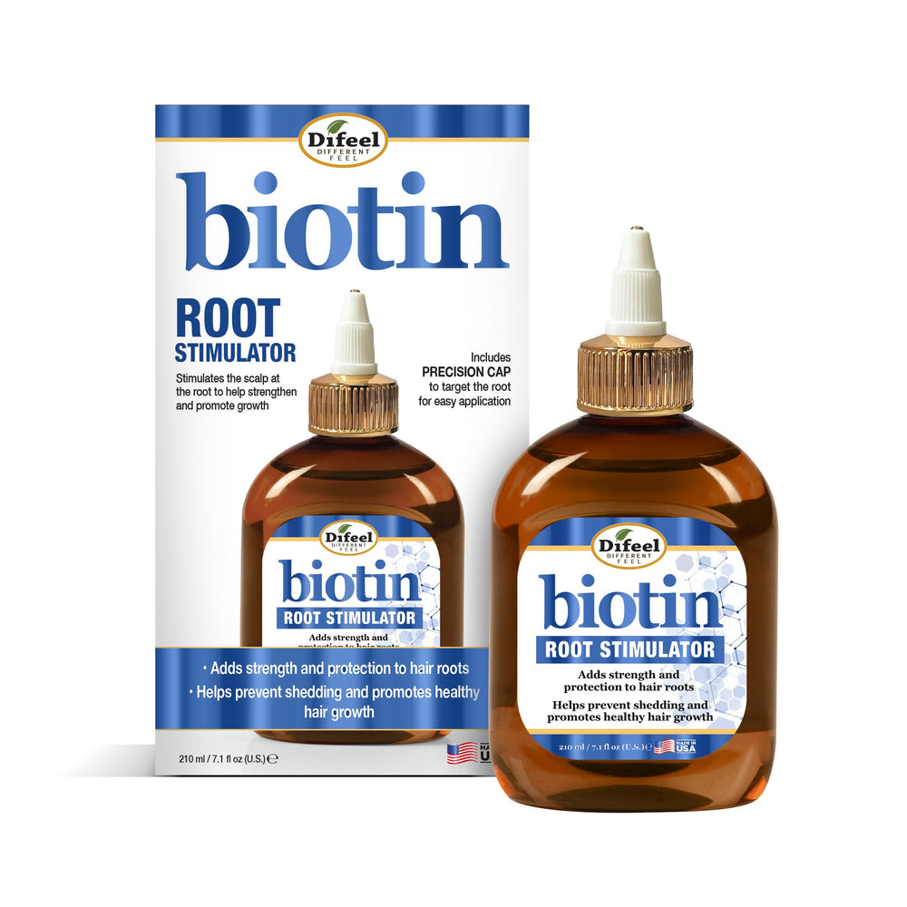 Difeel Estimulador de raíces con biotina en bote, favorece cabello más lleno