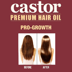 Aplicación en puntas secas con Difeel Castor Pro-Growth para brillo