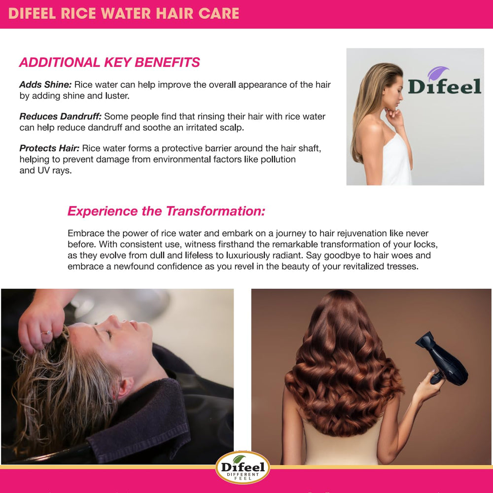 Pelo más manejable tras usar Difeel Rice Water Oil.