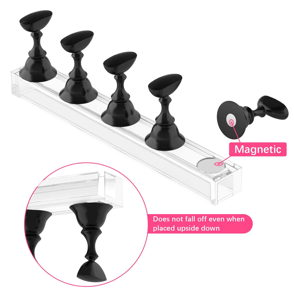 Difenni base de cristal magnética, soporte estable para mostrar creaciones
