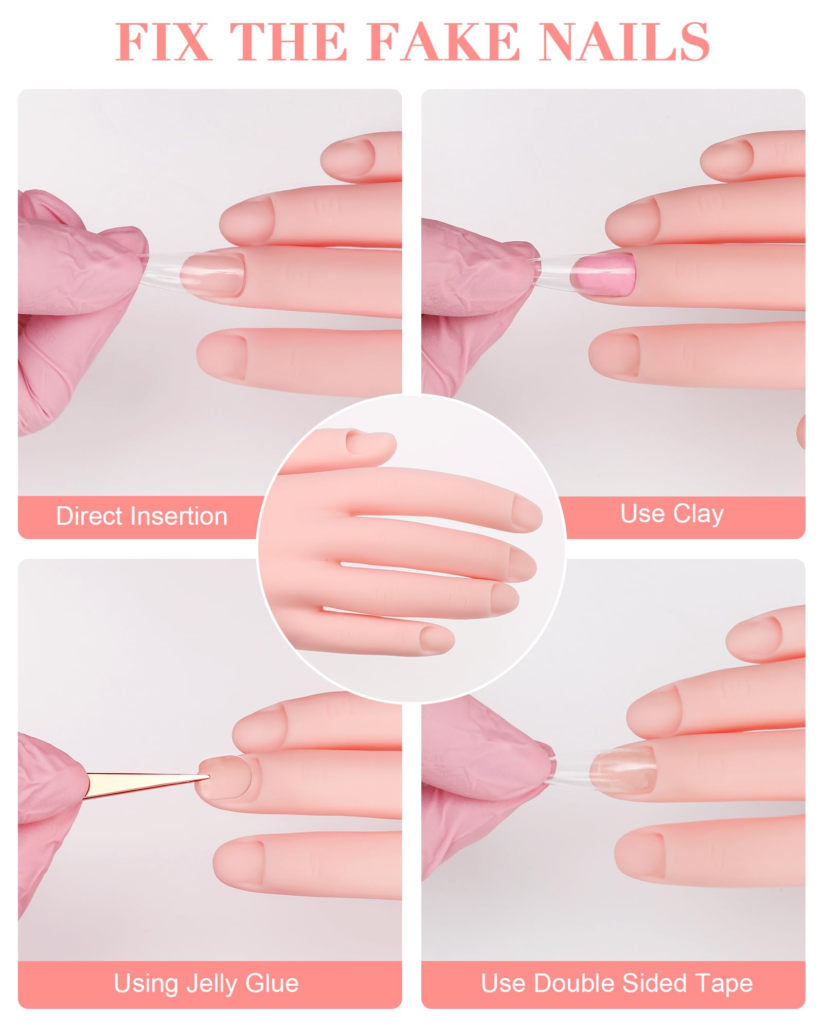 Difenni: base cilíndrica estable para mover la mano y trabajar ángulos de uñas.