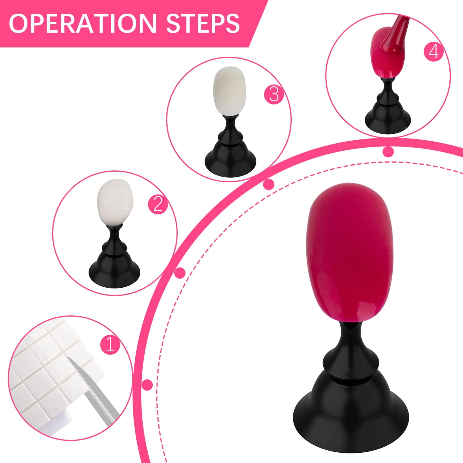 Difenni piezas prácticas para uñas, perfecto para practicar combinaciones de color