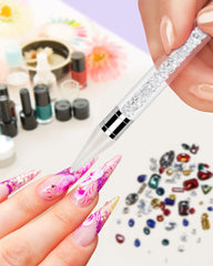 Pinzas Difenni para recoger cristales strass de diferentes tamaños.
