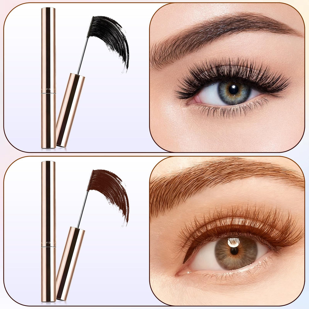 Diinou mascara para pestañas cortas, definición suave y duradera.