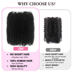 Dilekay Afro Kinkys Bulk incluye gancho crochet para instalación fácil