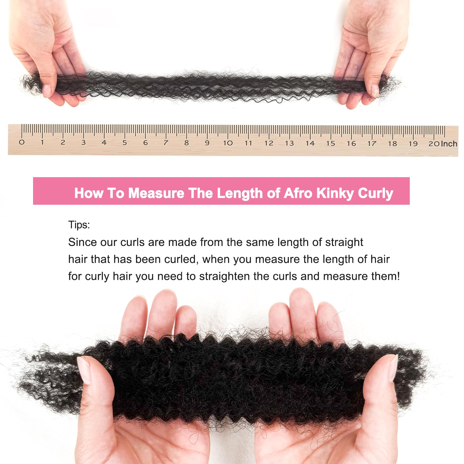 Dilekay Afro Kinkys Bulk ideal para dreadlocks y mini twists