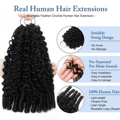 Dilekay cabello crochet peso 60g-50 hilos para volumen ligero.