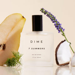 DIME 7 Summers, etiqueta clara, transmite notas frutales y dulces en cualquier ocasión
