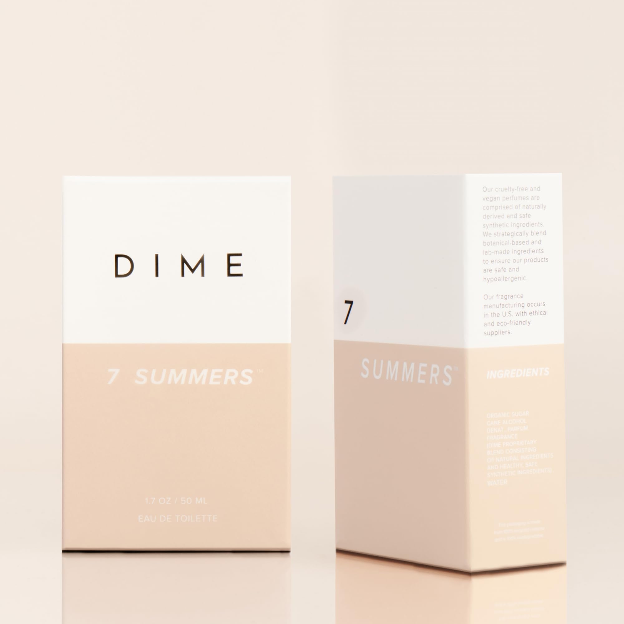 DIME 7 Summers, base amaderada, aporta fijación suave para todo el día