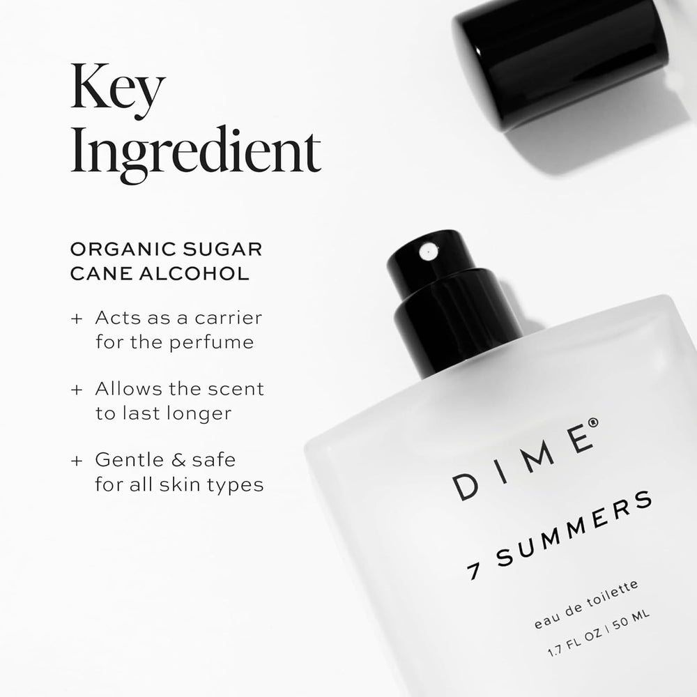 DIME 7 Summers, notas de salida frutales, ideal para despertar la mañana