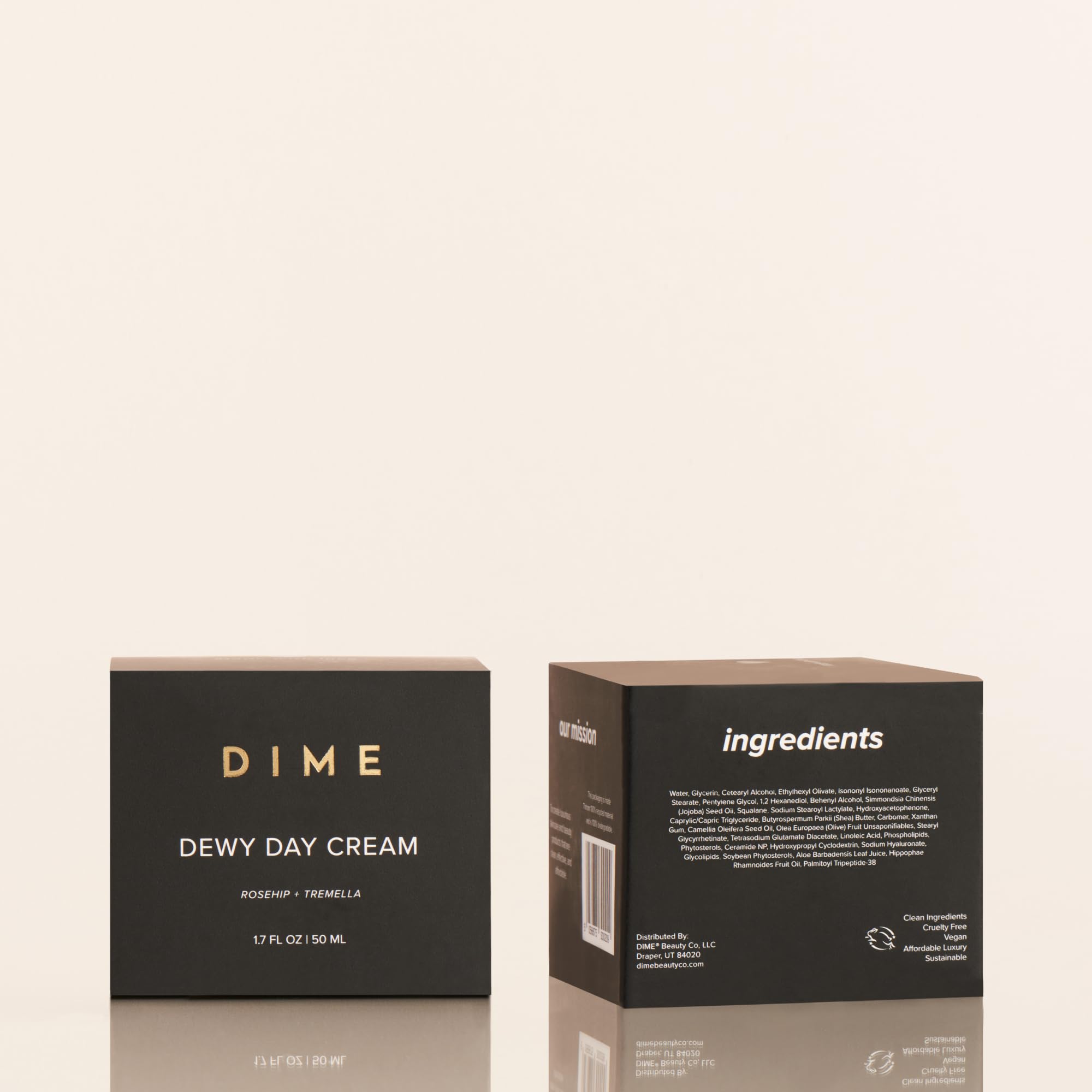 DIME Beauty Dewy Day Cream libre de crueldad y apto vegano