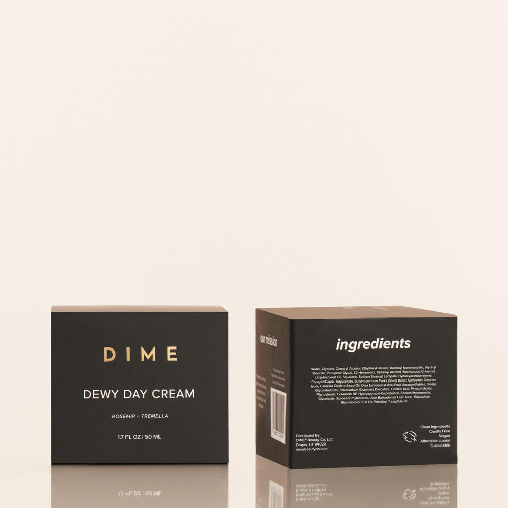 DIME Beauty Dewy Day Cream libre de crueldad y apto vegano