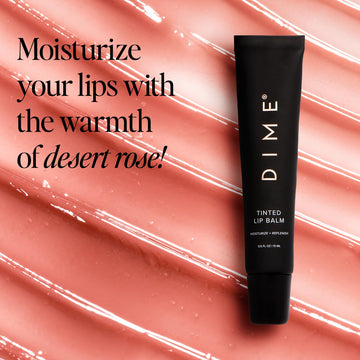 DIME Beauty Desert Rose bálsamo con vainilla y cacao para hidratación prolongada.