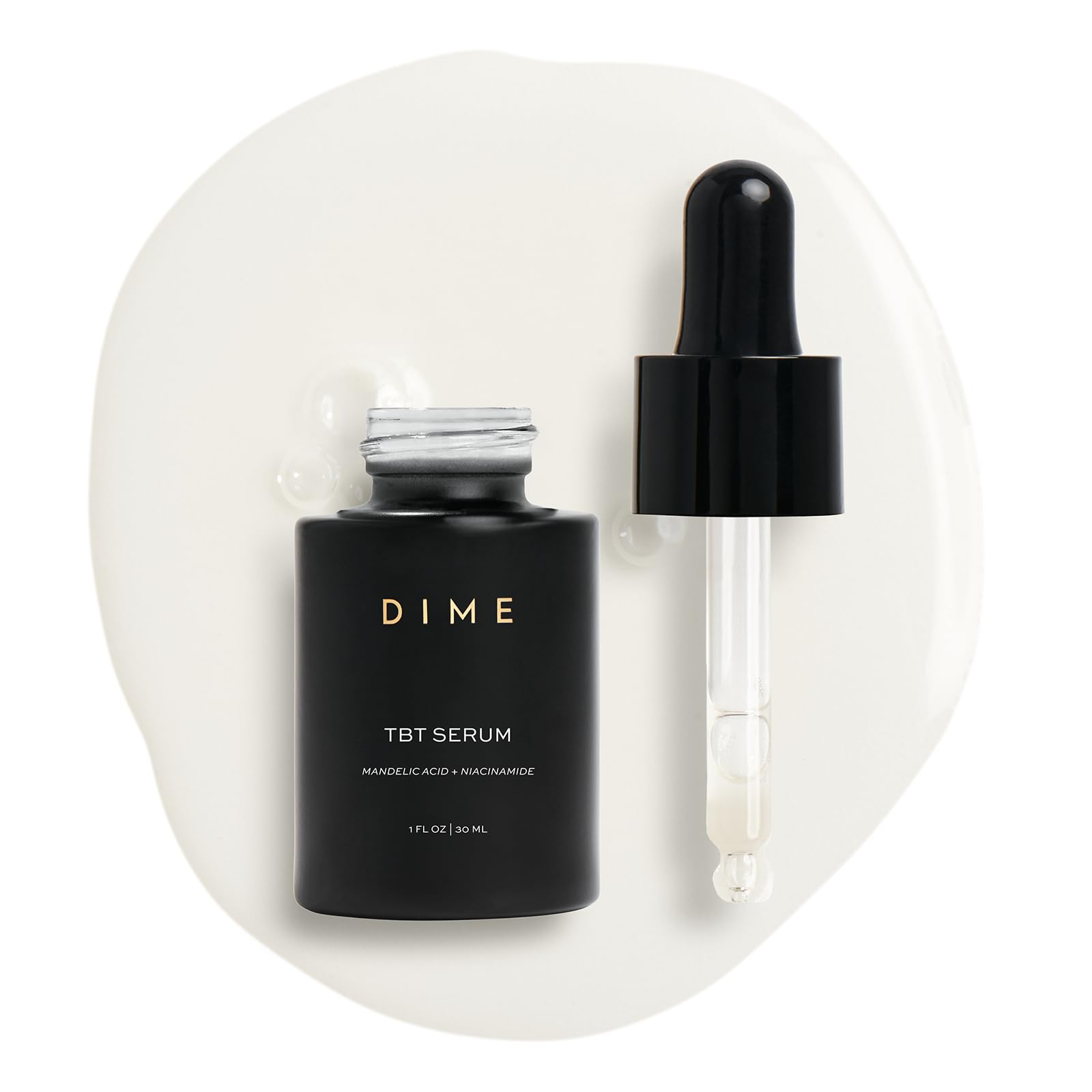 DIME TBT Serum: botella 30ml y diseño sostenible para cuidado facial