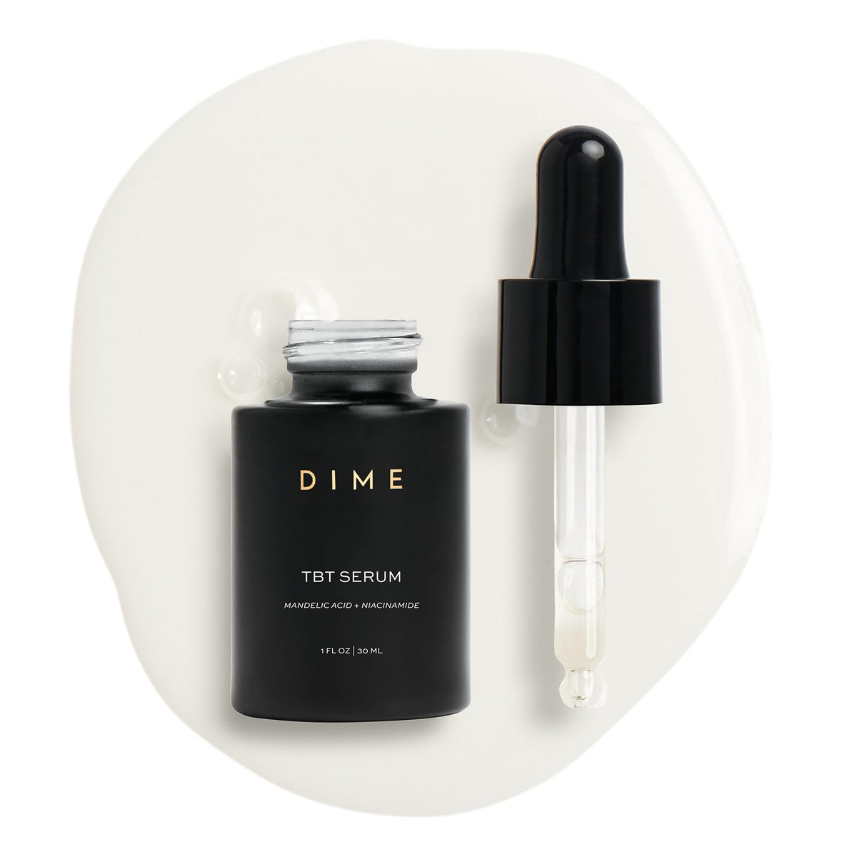 DIME TBT Serum: botella 30ml y diseño sostenible para cuidado facial