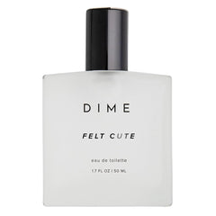 DIME Felt Cute: botella de perfume con aroma dulce y duradero para cualquier ocasión.