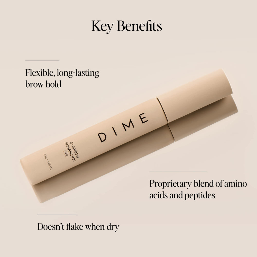 DIME gel para cejas, definición natural y acabado claro.
