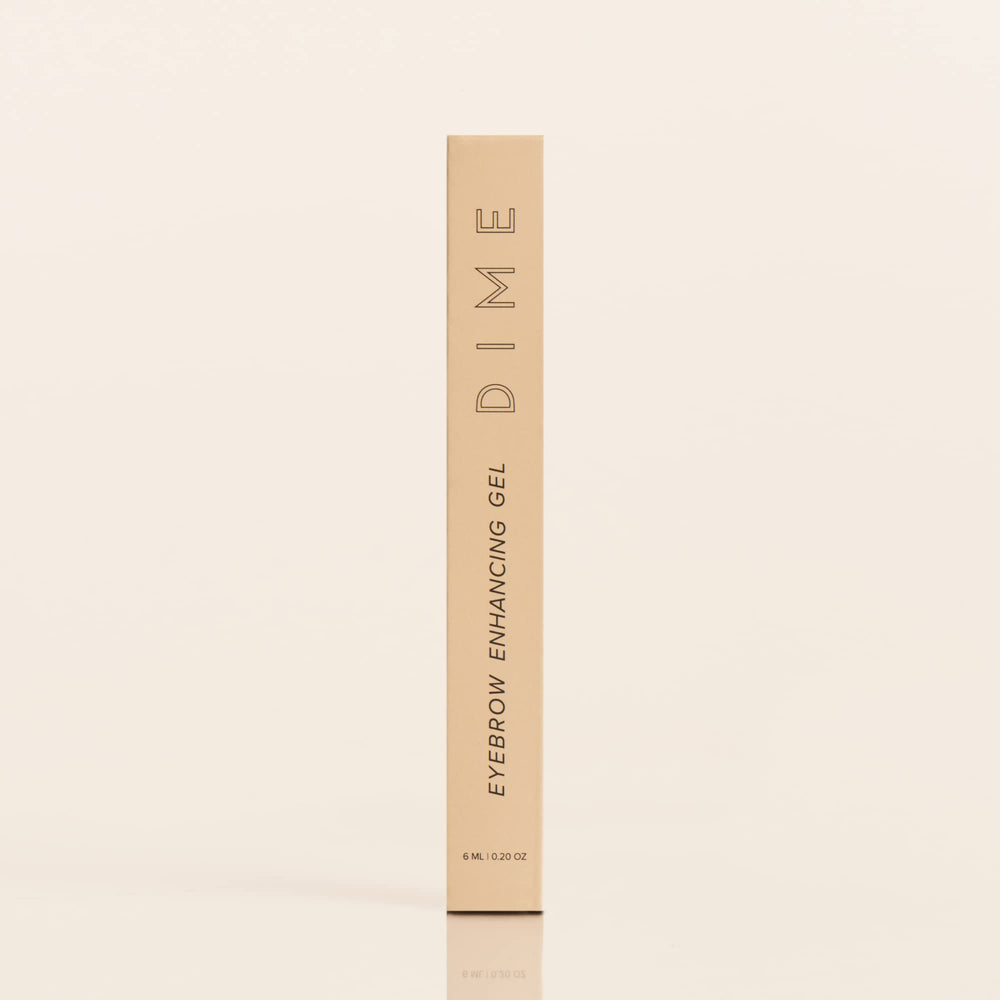 Envase sostenible de DIME, compromiso con la belleza responsable.