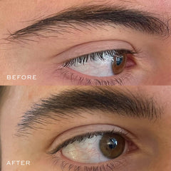 Fijación flexible del gel de DIME para cejas, aspecto natural.
