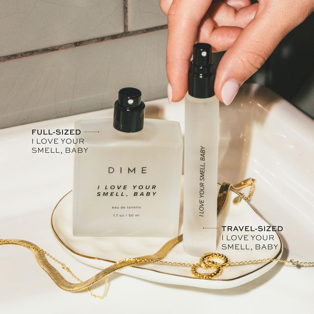 DIME I Love Your Smell Baby packaging box communicates clean values