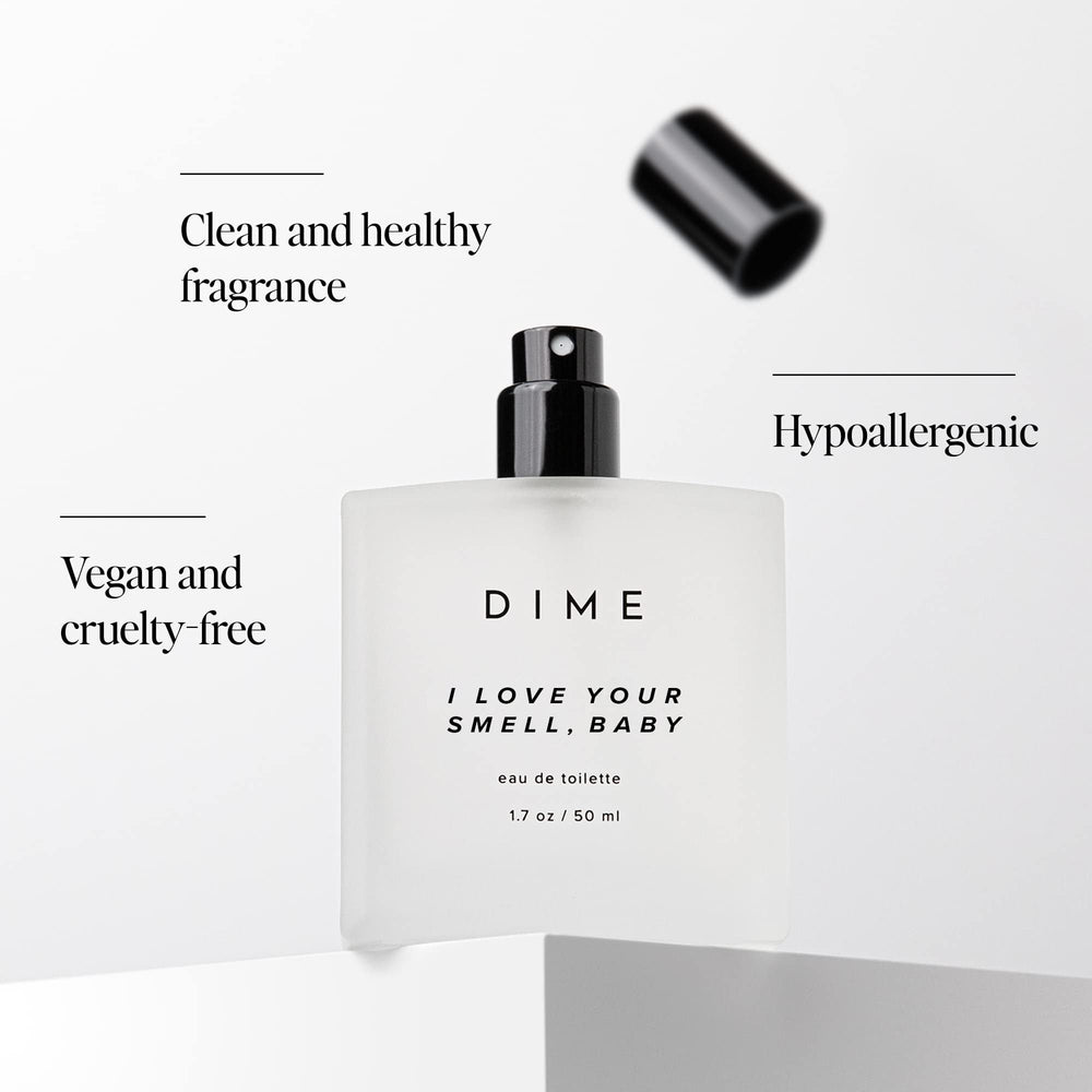 DIME Perfume líquido dorado ideal para uso diario y notas brillantes