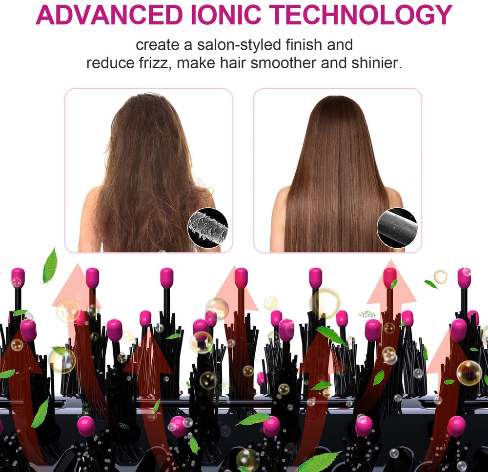 Dimecano hair dryer brush three heat settings for versatile styling