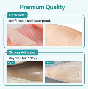 Dimora waterproof silicone scar tape, easy to rinse after shower.