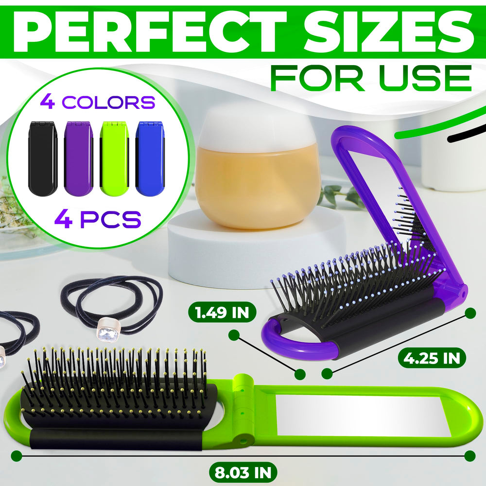DIMROM cepillo de viaje con cerdas de nylon flexibles para un peinado suave