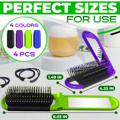 DIMROM cepillo de viaje con cerdas de nylon flexibles para un peinado suave
