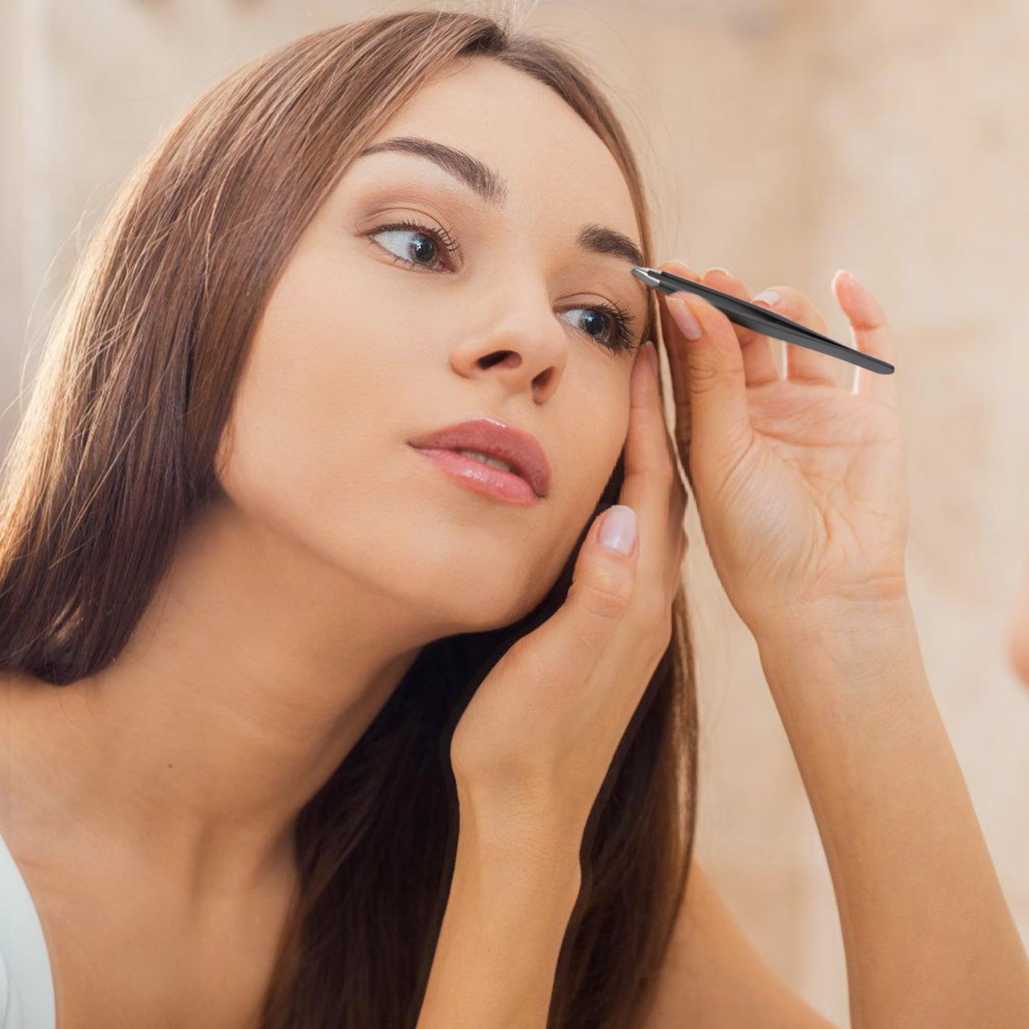 Diodiva pinza inclinada para cejas delineado suave y preciso