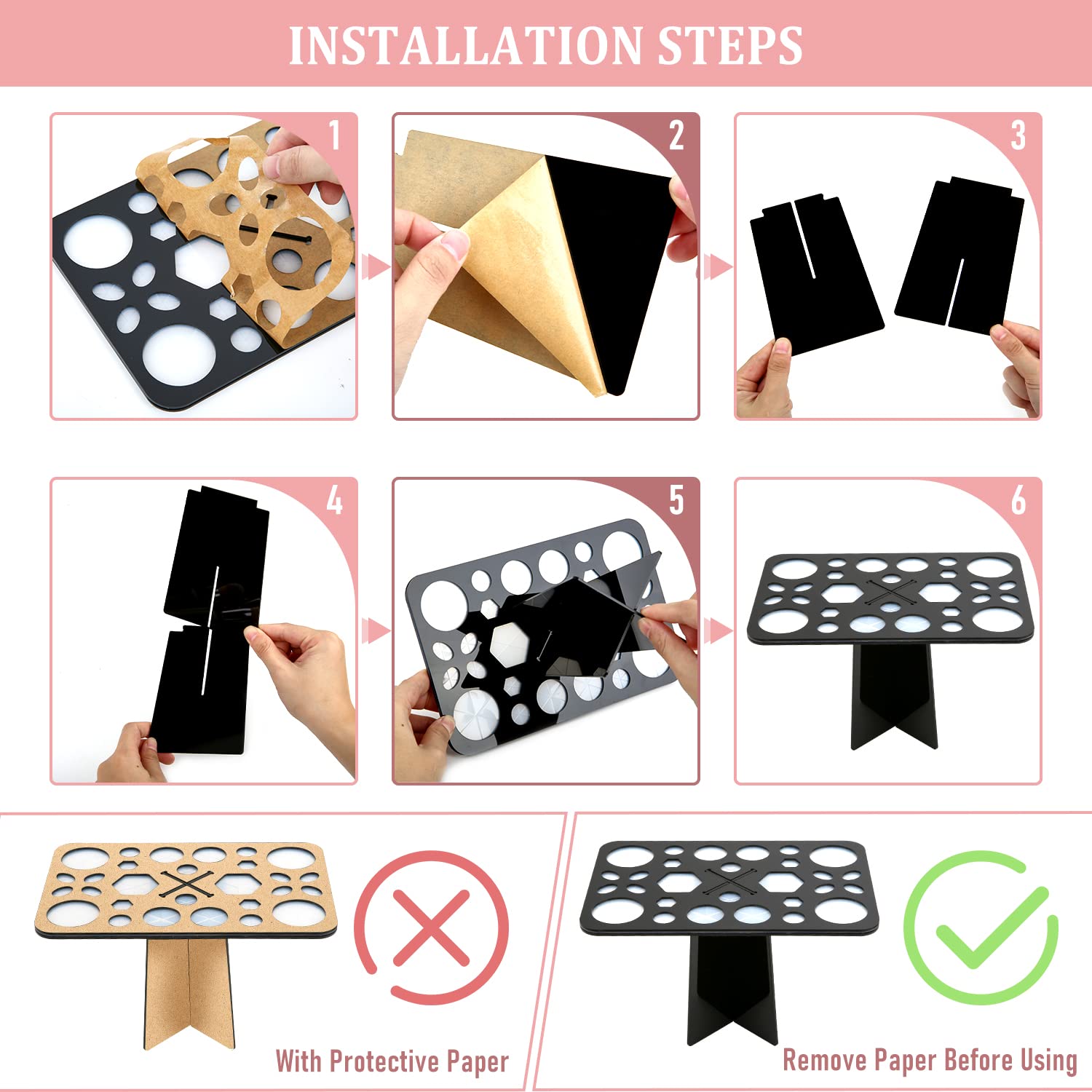 Conjunto Diolan de limpieza de pinceles con dos piezas, práctico y compacto.