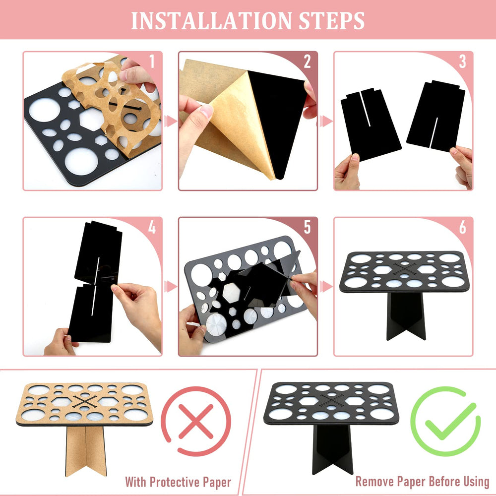 Conjunto Diolan de limpieza de pinceles con dos piezas, práctico y compacto.