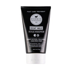Dionis Sole Keeper frasco 4oz para hidratación profunda de pies.