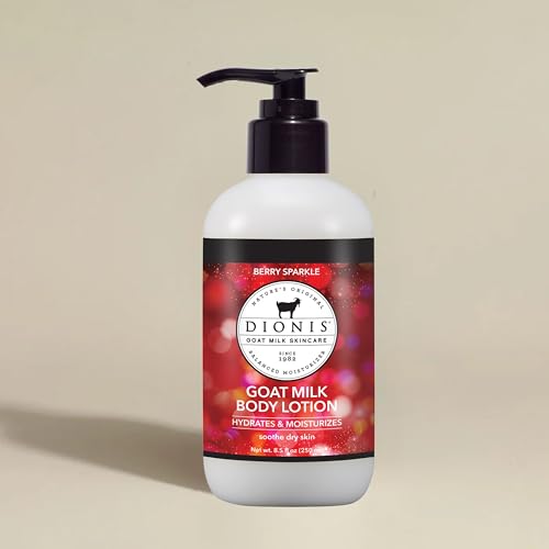 Dionis loción corporal Leche de Cabra, aroma Frutos Rojos para un toque ligero.