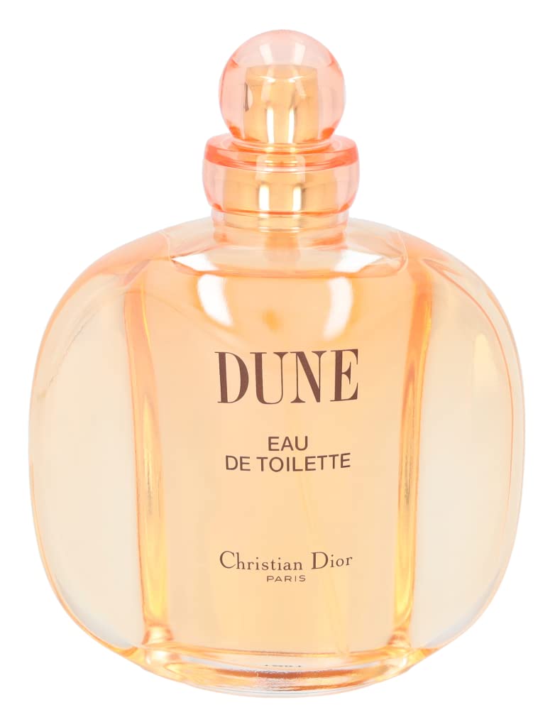 Dior Dune bottle sideview shows elegant lines for evening wear.