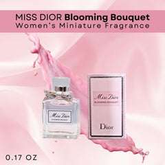 Miss Dior Blooming Bouquet miniatura, botella elegante para bolso diario