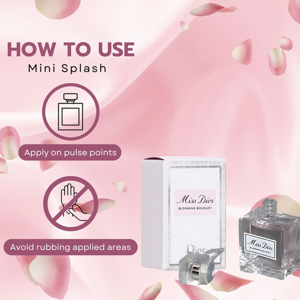 Miss Dior Blooming Bouquet mini muestra de diseñador para probar