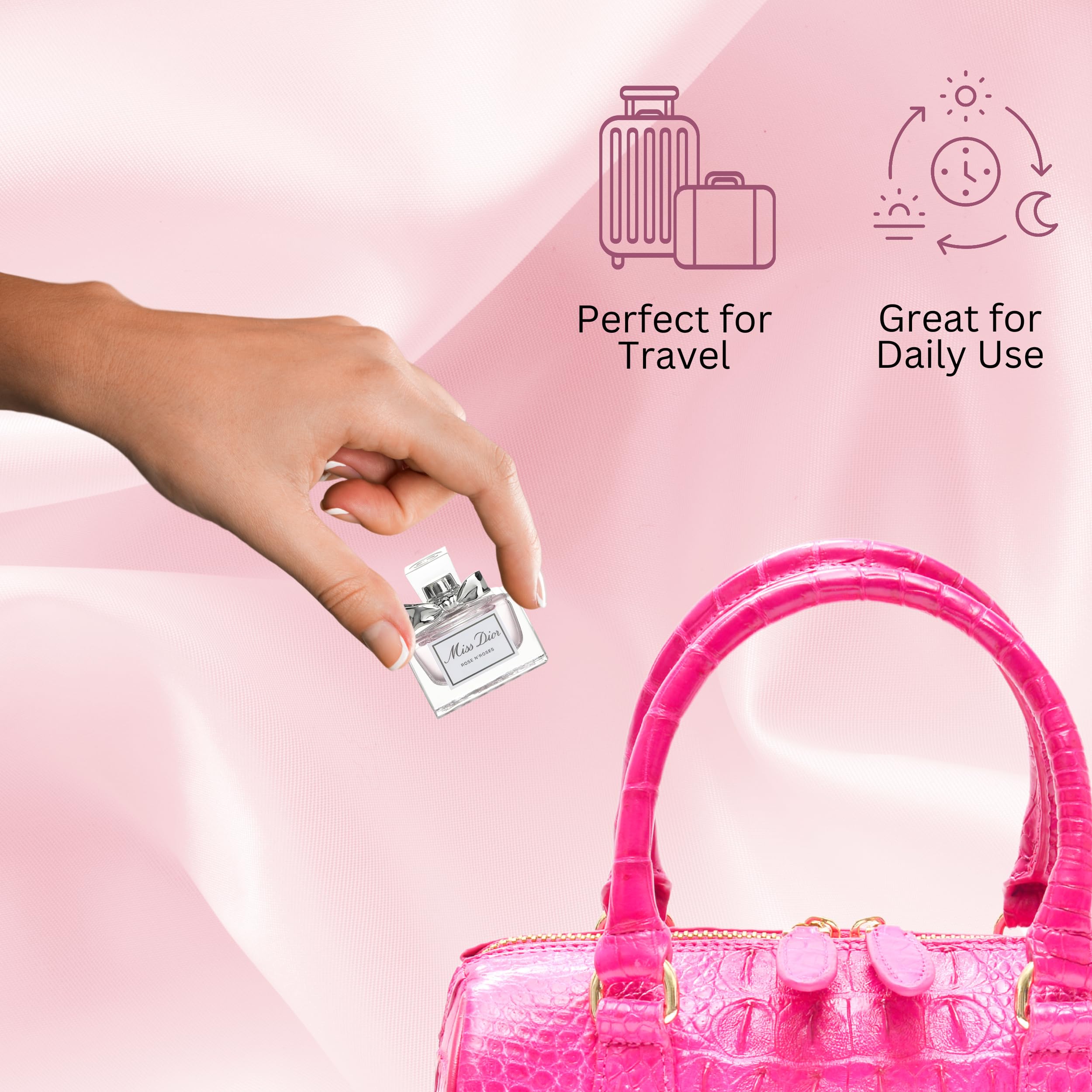 Almizcle blanco realza la durabilidad de Miss Dior Rose N' Roses.