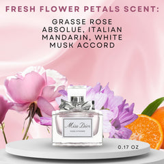 Atomizador compacto de Miss Dior Rose N' Roses, perfecto para bolso.